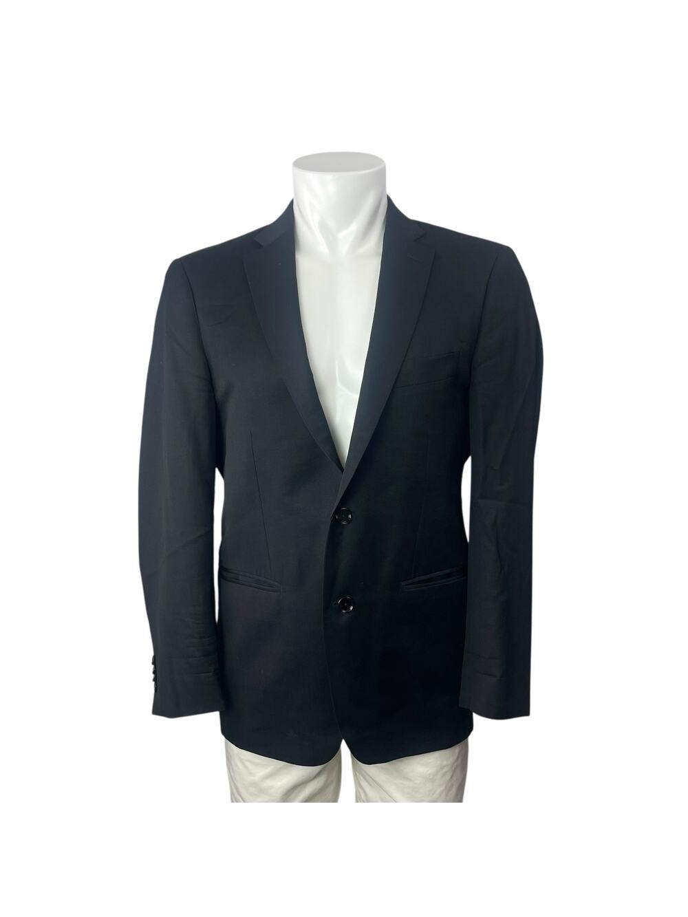 Indochino Men's Black Notch Lapel Long Sleeve Blazer Sports Suit Jacket Size M